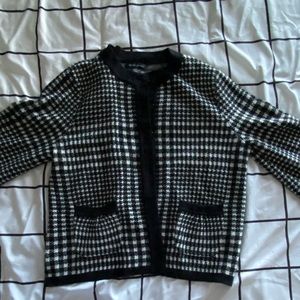 Black and white cardigan